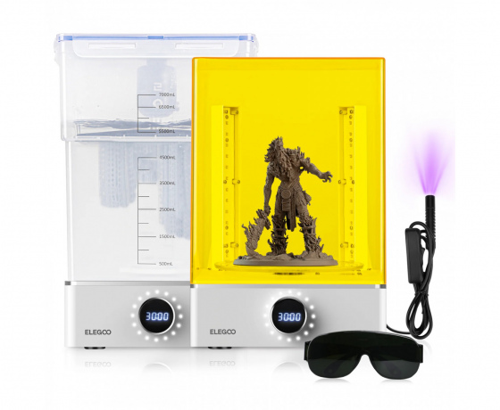 Фото 14 - Полімеризаційна камера (УФ-камера) та Мийка Elegoo Mercury XS