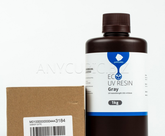 Фото 3 - Сіра Еко Фотополімерна смола | Anycubic Eco Grey 1кг
