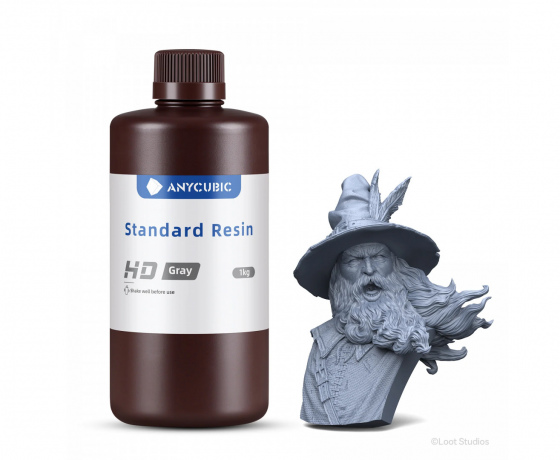 Фото 5 - Фотополімерна Базова смола Сіра HD Anycubic