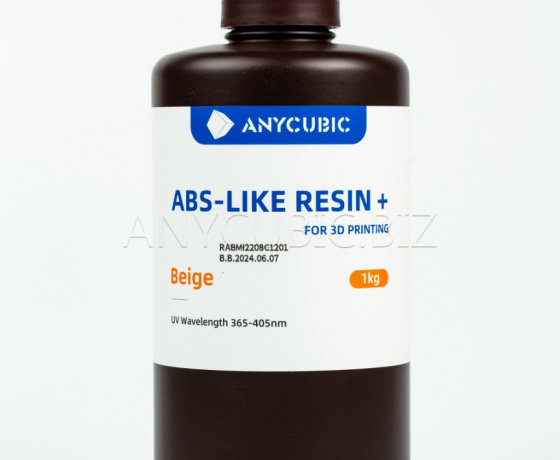 Фото 3 - Тілесна Світло-бежева Aбс-подібна Фотополімерна смола+ | Anycubic ABS-Like Resin+ Beige 1кг