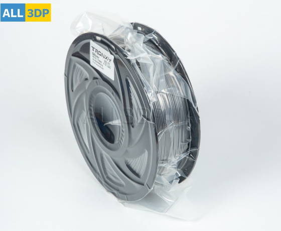 Фото 7 - Сріблястий PETG пластик Tronxy для 3D принтера 340м | 1 кг | 1,75 мм