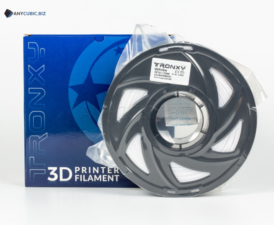 Фото 3 - Білий PETG пластик Tronxy для 3D принтера 340m | 1 кг | 1,75 мм