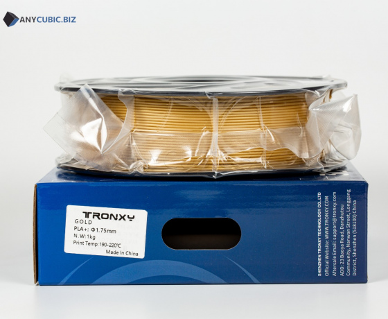 Фото 3 - Золотий PLA пластик Tronxy для 3D принтера 340m | 1 кг | 1,75 мм