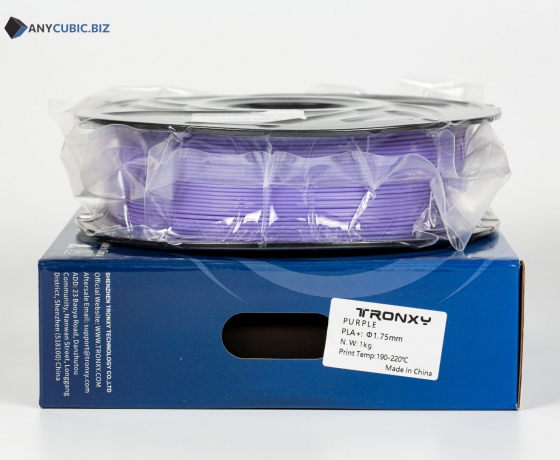Фото 3 - Фіолетовий PLA пластик Tronxy для 3D принтера 340m | 1 кг | 1,75 мм