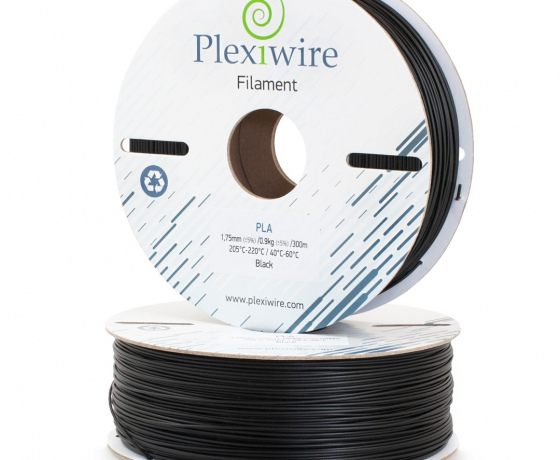 Фото 3 - PLA пластик Plexiwire для 3D принтера чорний 300м / 0,9кг / 1.75мм