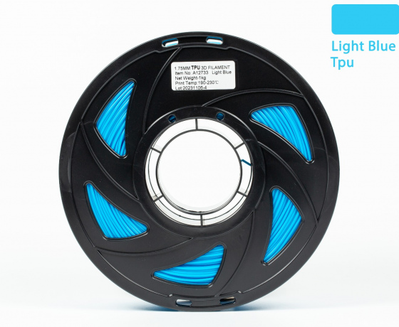 Фото 3 - TPU Filament (пластик) для 3D принтера Блакитний 1кг, 1.75мм