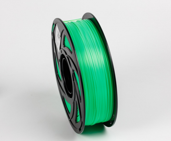 Фото 4 - Прозрачно-зеленый пласт плюс пластик для 3D принтера ✾1кг✾1.75мм