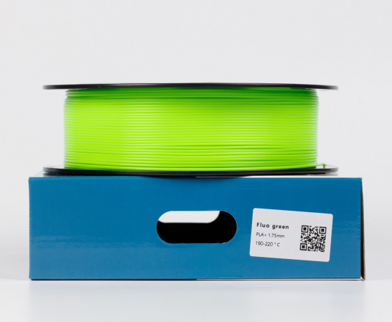 Фото 3 - Зеленый Неоновый флуоресцентный пла плюс пластик для 3D принтера ☼1кг☼1.75мм