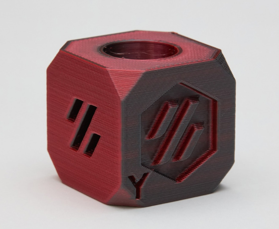 Фото 9 - Червоно-Чорний Шовковий Пла Пластик | PLA SILK Rose Red Black 1кг | 1.75мм | 330м