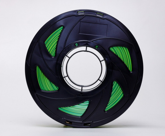 Фото 6 - Білий Жовтий Зелений Шовковий Пла Пластик | PLA SILK White Yellow Green 1кг | 1.75мм | 330м