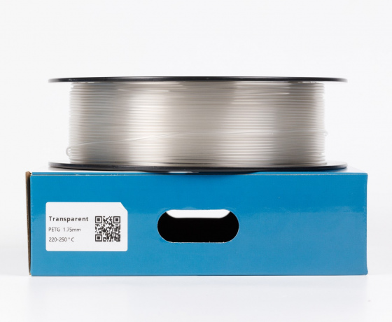Фото 2 - PETG прозорий 1кг | 1.75мм | 330м